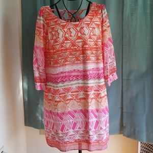 Tribal Print Mini Dress